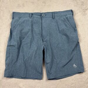 Hook & Tackle Hybrid Shorts Men's W38in. Blue Excellent Hi-Tide Perf. Stretch